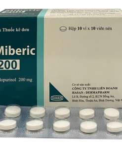 MIBERIC 200 Allopurinol 200 mg Hasan (Hộp 100 viên)