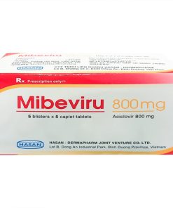 MIBEVIRU 800mg Acyclovir 800mg Hasan (Hộp 25 viên)