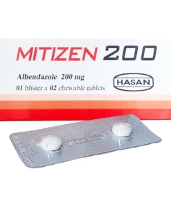 MITIZEN 200  Albendazole 200 mg Hasan (Hộp 2 viên)