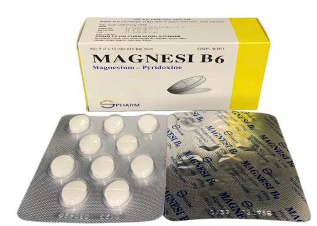 Magnes B6 S. Pharm (Hộp 50 viên)