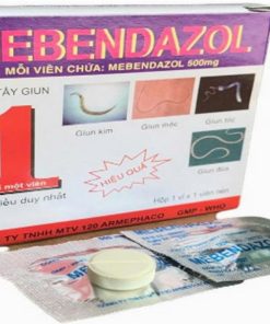 Mebendazol 500mg Armepharco (Hộp 1 viên)