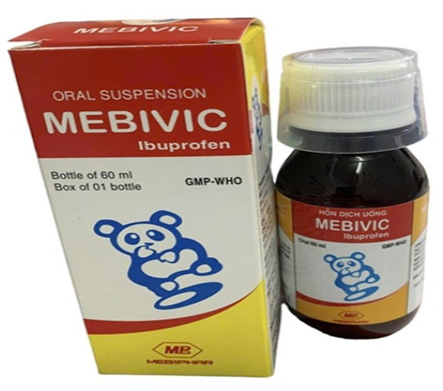 Mebivic 100 Ibuprofen100mg Mebiphar (Chai 100ml)