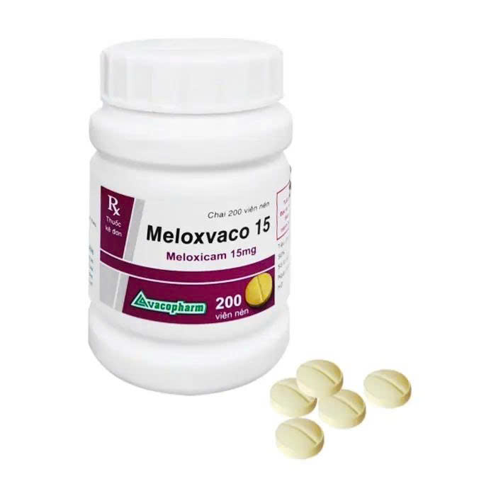 Meloxvaco 15 Meloxicam 15mg Vacopharm (Chai 200 viên)