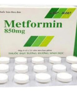 Metformin 850mg Tipharco (Hộp 60 viên)
