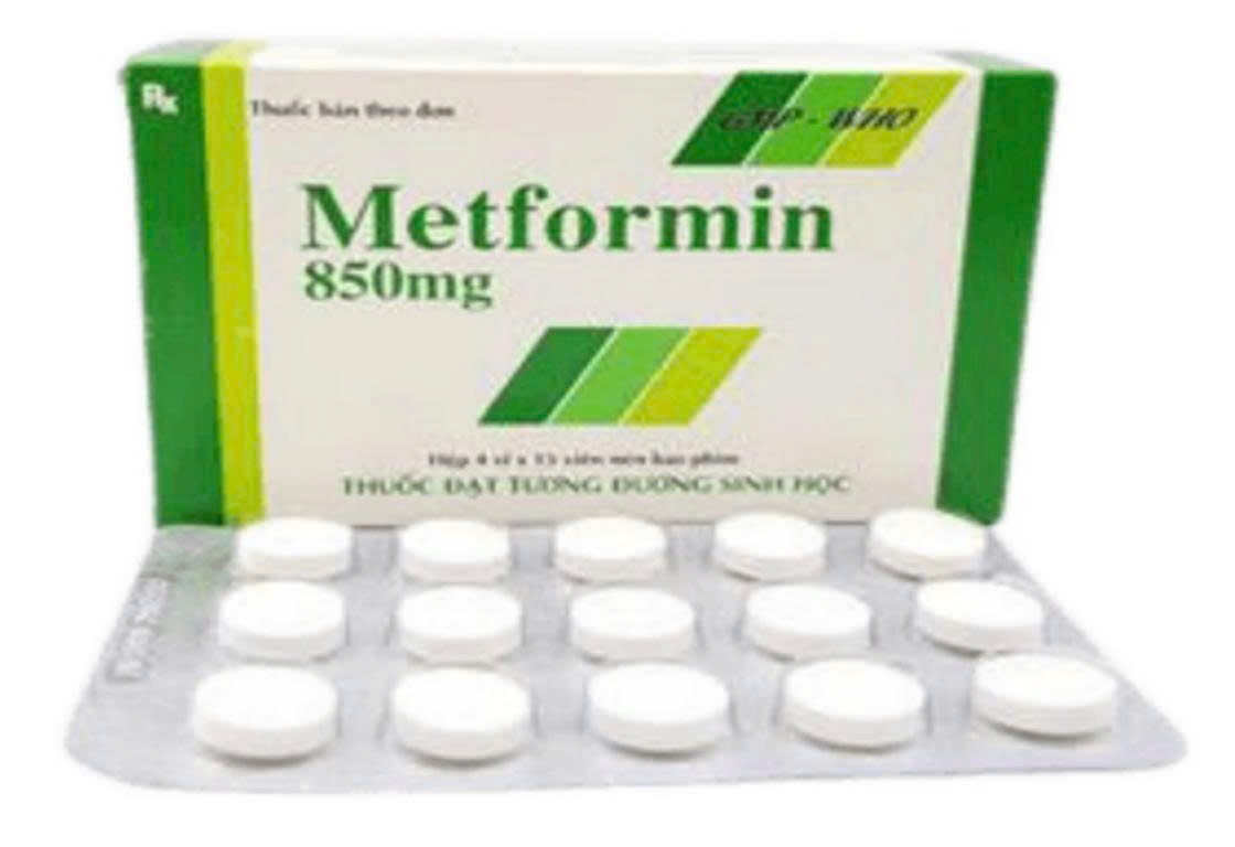 Metformin 850mg Tipharco (Hộp 60 viên)