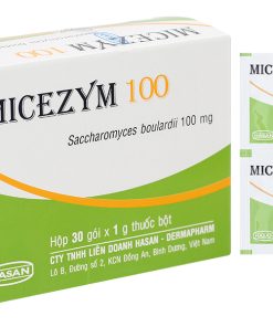 Micezym 100 Saccharomyces boulardii 100mg  Hasan (Hộp 30 gói)