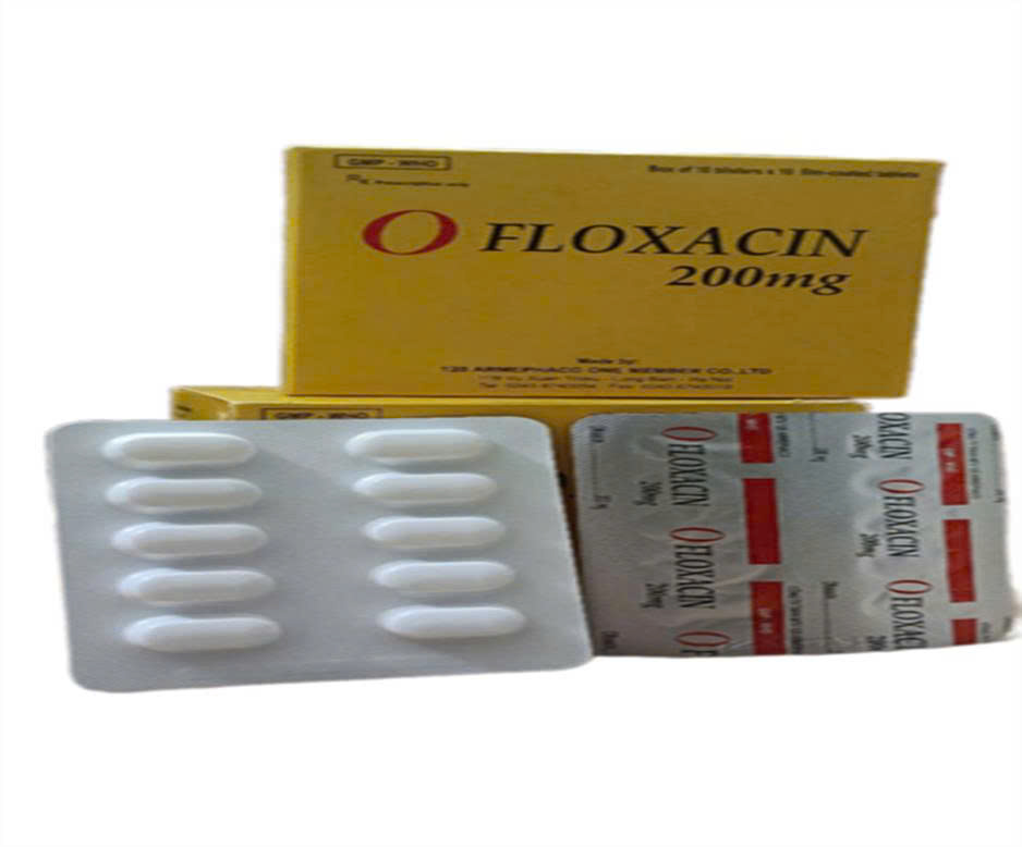 Ofloxacin 200mg Armephaco (Hộp 100 viên)