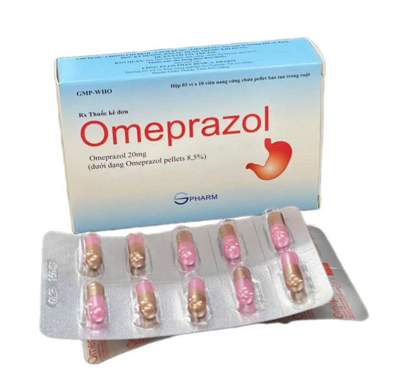 Omeprazol 20mg VNA S.Pharm (Hộp 30 viên)