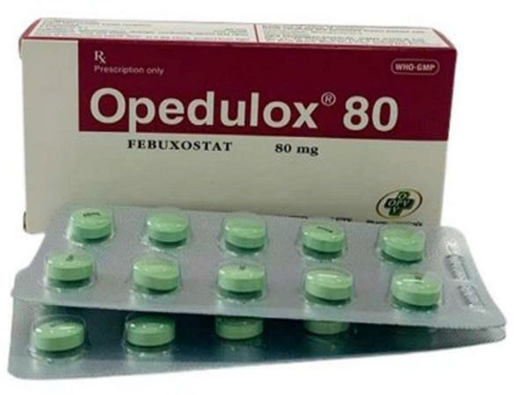 Opedulox 80 Febuxostat 80mg OPV (Hộp 30 viên)