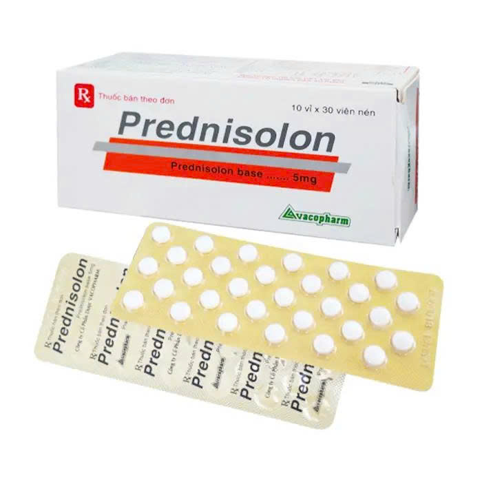 Prednisolon 5mg (Nén trắng) Vacopharm (Hộp 300 viên)