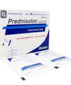 Prednisolon 5mg Vacopharm (Hộp 30 gói)