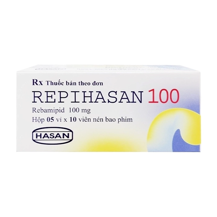 REPIHASAN 100 Rebamipid 100mg Hasan (Hộp 50 viên)