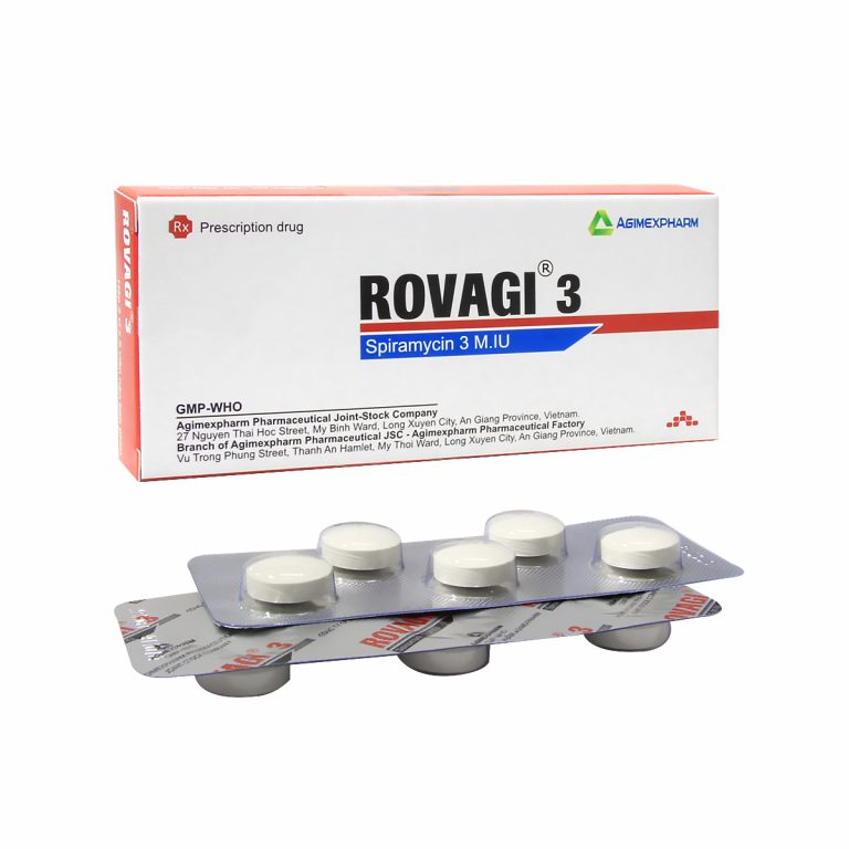 Rovagi 3 Spiramycin 3 M.IU Agimexpharm (T250/H10v)
