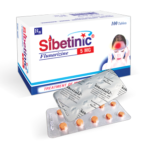 Sibetinic Flunarizin 5mg Capsules NIC Pharma (Hộp 100 viên)