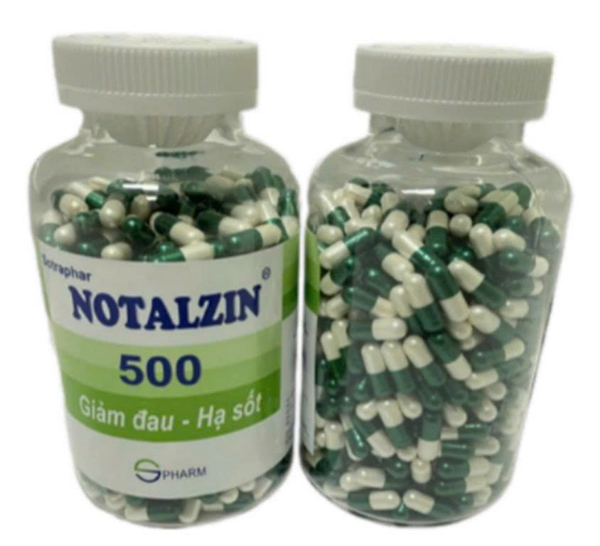 Sotraphar Notalzin 500 VNA S.Pharm (Chai 500 viên)
