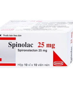 Spinolac 25 Spironolacton 25mg Hasan (Hộp 100 viên)