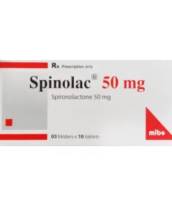 Spinolac 50 Spironolacton 50mg Hasan (Hộp 30 viên)