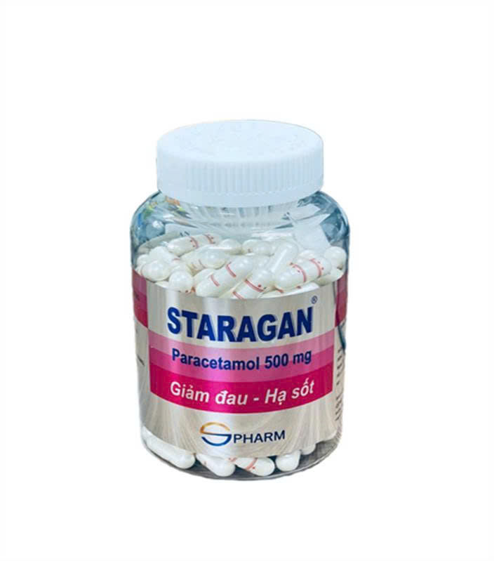 Staragan Paracetamol 500mg S.Pharm (Chai 200 viên)