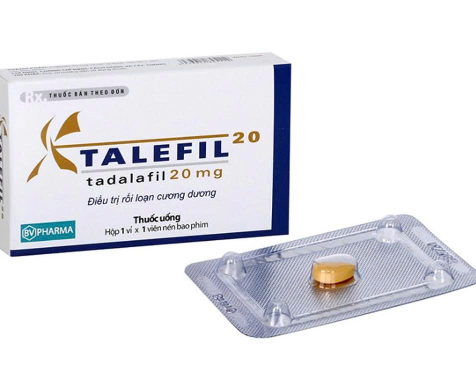 Talefil 20 Tadalafil 20mg BRV Reliv (Hộp 1 viên)