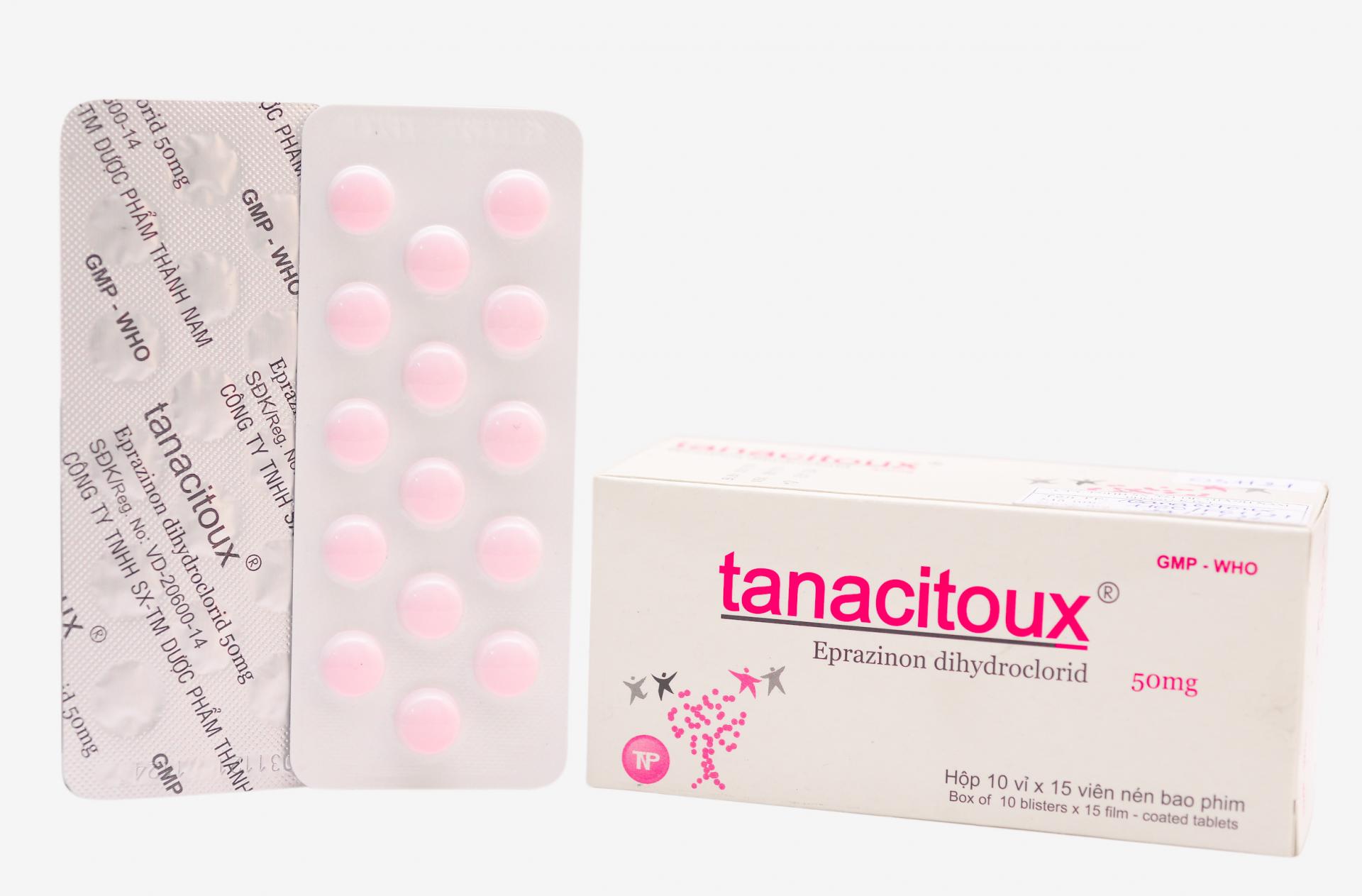 Tanacitoux Eprazinon 50mg Thành Nam (Hộp 150 viên)