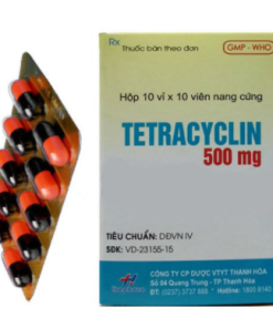 Tetracyclin 500mg Thephaco (Hộp 100 viên)