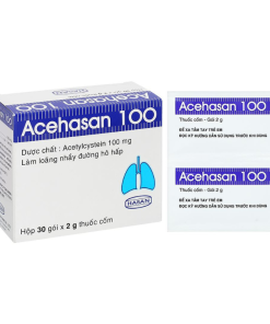 ACEHASAN 100 Acetylcystein  Hasan (Hộp 30 gói)