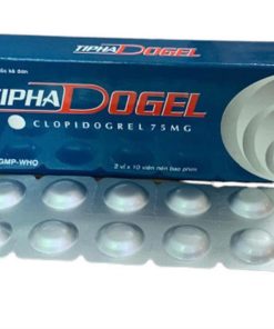 Tiphadogel Clopidogrel 75mg Tipharco (Hộp 20 viên)