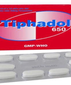 Tiphadol 650 Paracetamol 650mg Tipharco (Hộp 100 viên)