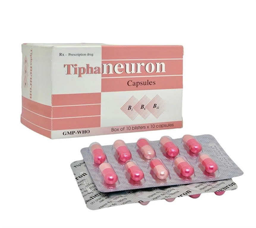 Tiphaneuron Vitamin B1,B6,B12 Tipharco (Hộp 100 viên)
