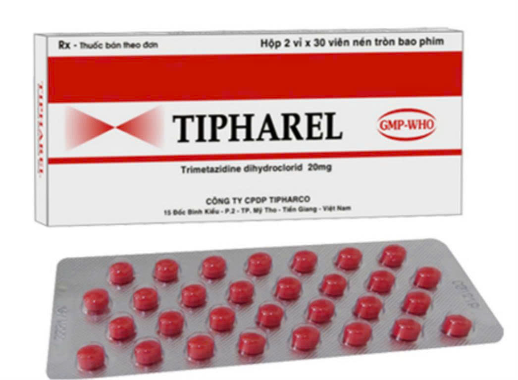 Tipharel 20 Trimetazidin HCL 20mg Tipharco (Hộp 60 viên)