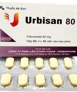 URBISAN 80 Febuxostat Hasan (Hộp 30 viên)