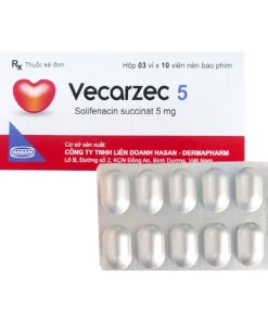 VECARZEC 5 Solifenacin succinate 5mg Hasan (Hộp 30 viên)