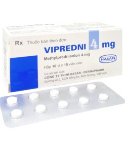 VIPREDNI 4 Methyl prednisolon  4mg Hasan (Hộp 100 viên)