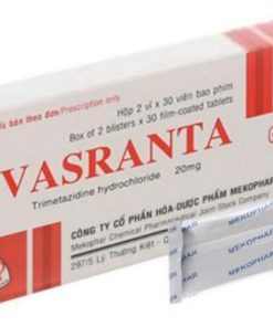 Vasranta Trimetazidine 20mg Mekophar (Hộp 60 viên)