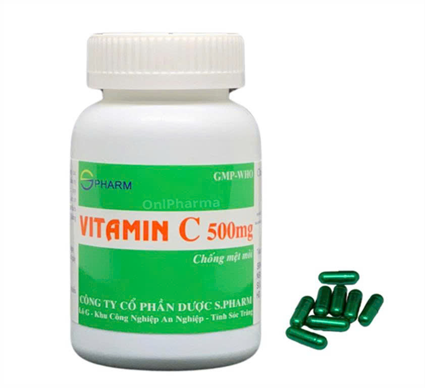 Vitamin C 500mg S.Pharm (Chai 100 viên)