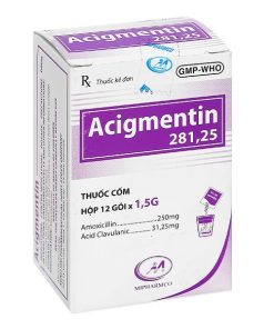 Acigmentin 281,25 Minh Hải (Hộp 12 gói)