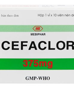 Cefaclor 375mg Mebiphar (Hộp 10 viên)