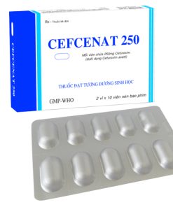 Cefcenat 250 Cefuroxim 250mg Tipharco (Hộp 50 viên)