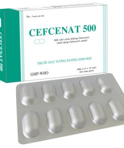 Cefcenat 500 Cefuroxim 500mg Tipharco (Hộp 20 viên)