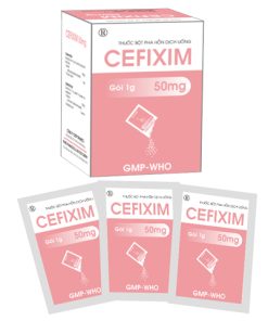 Cefixim 50mg Tipharco (Hộp 20 gói)