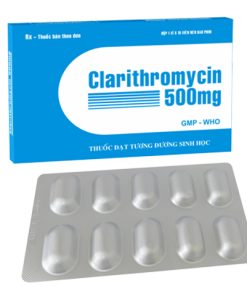 Clarithromycin 500mg Tipharco (Hộp 10 viên)