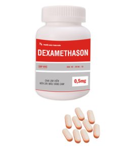 Dexamethason 0,5mg Tipharco (Chai 200 viên)