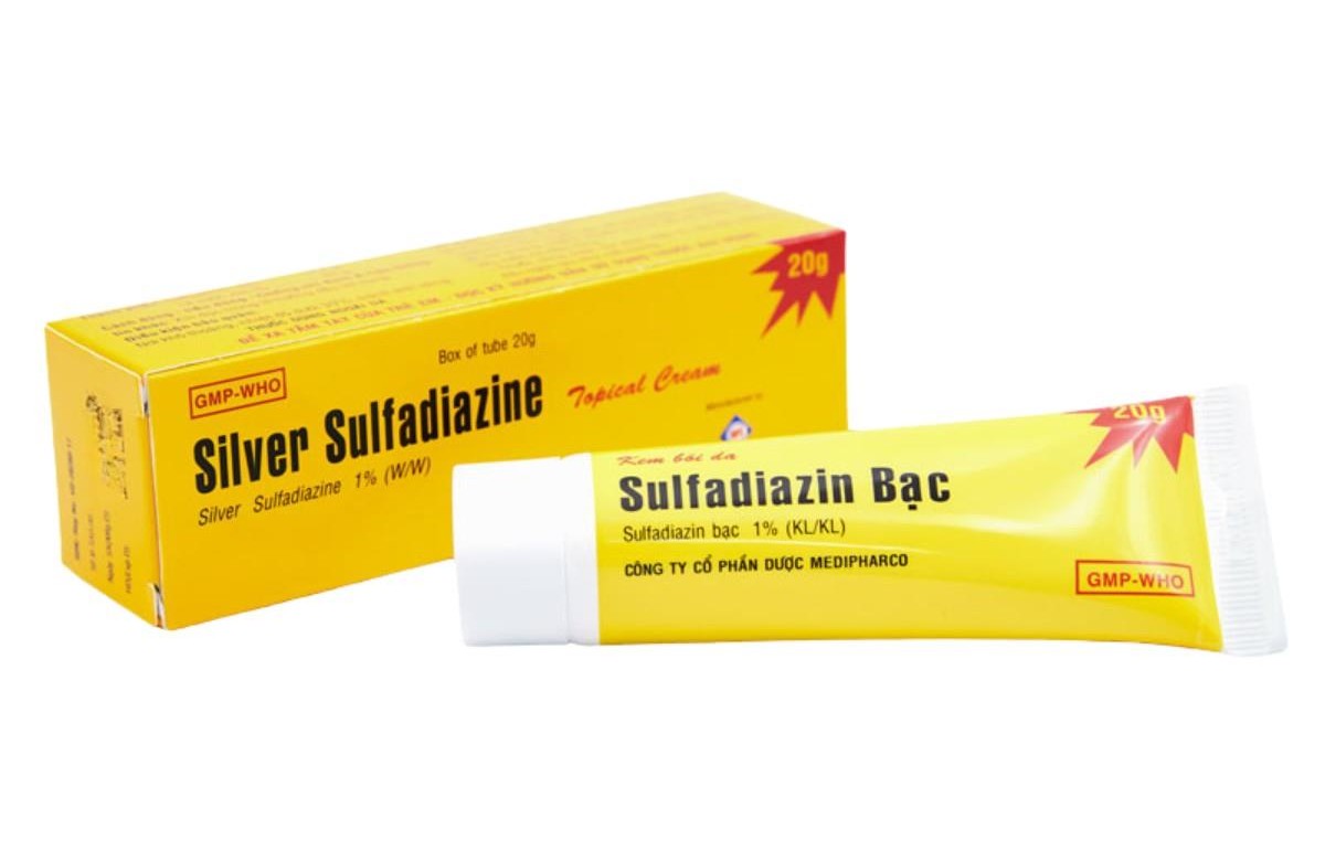 Sulfadiazin bạc 1% Medipharco (Tube 20g)