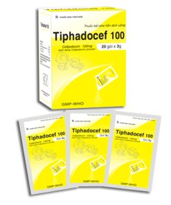 Tiphadocef 100 Cefpodoxim 100mg Tipharco (Hộp 20 gói)