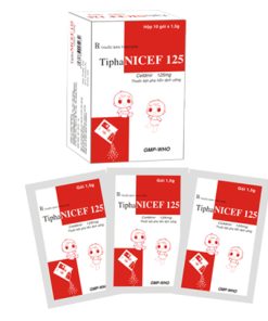 Tiphanicef 125 Cefdinir 125mg Tipharco (Hộp 10 gói)