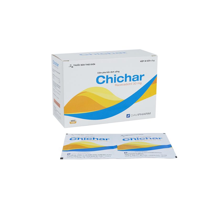 Chichar Racecadotril 30mg Davipharm (Hộp 30 viên)