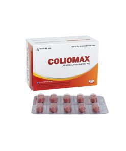 Coliomax Ornithine 500mg Davipharm (Hộp 60 viên)