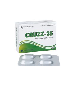Cruzz-35 Risedronic Acid 35mg Davipharm (Hộp 4 viên)