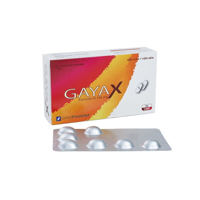 Gayax Amisulpride 200mg Davipharm (Hộp 28 viên)