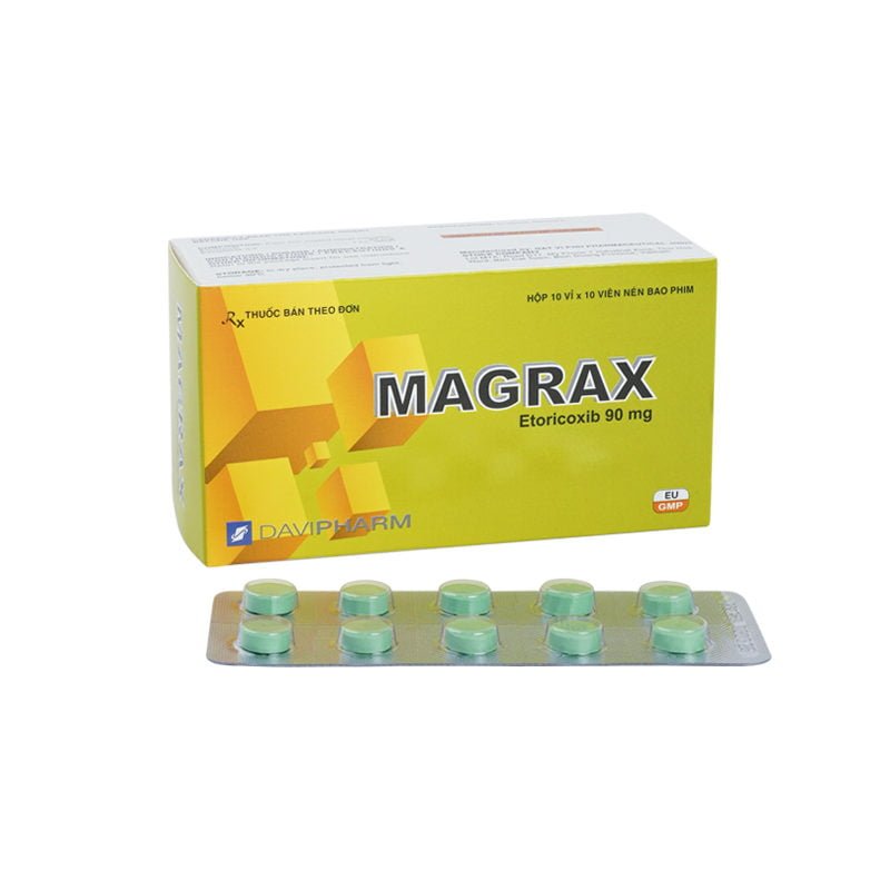 Magrax Etoricoxib 90mg Davipharm (Hộp 100 viên)